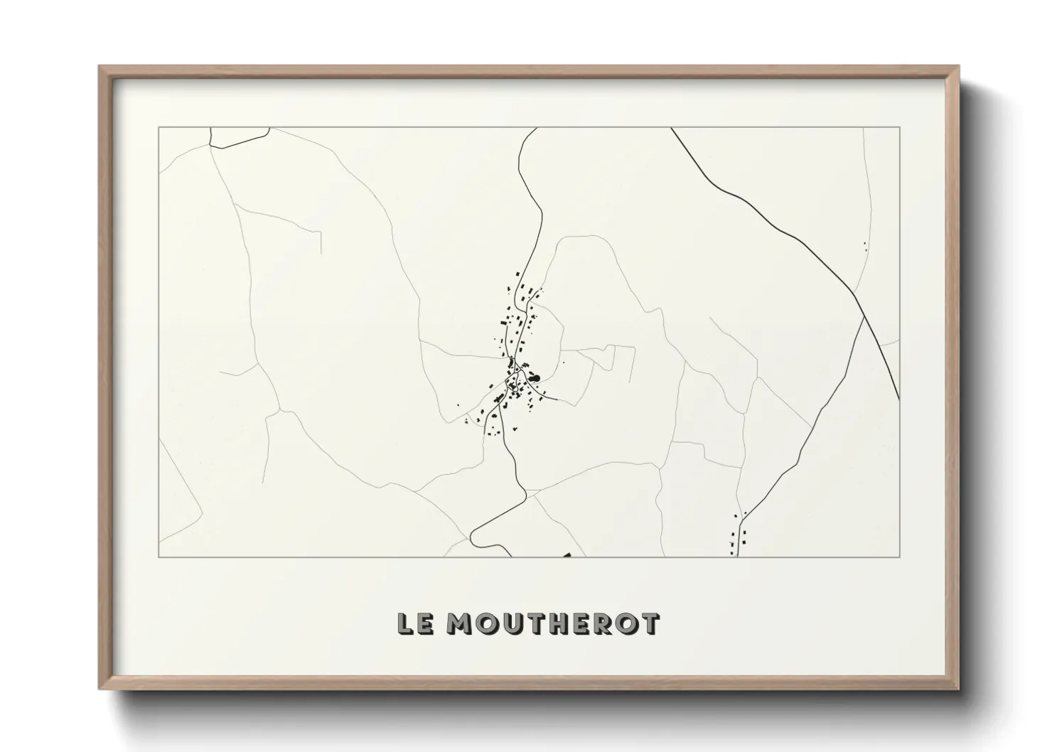 Une affiche de carte sur Le Moutherot