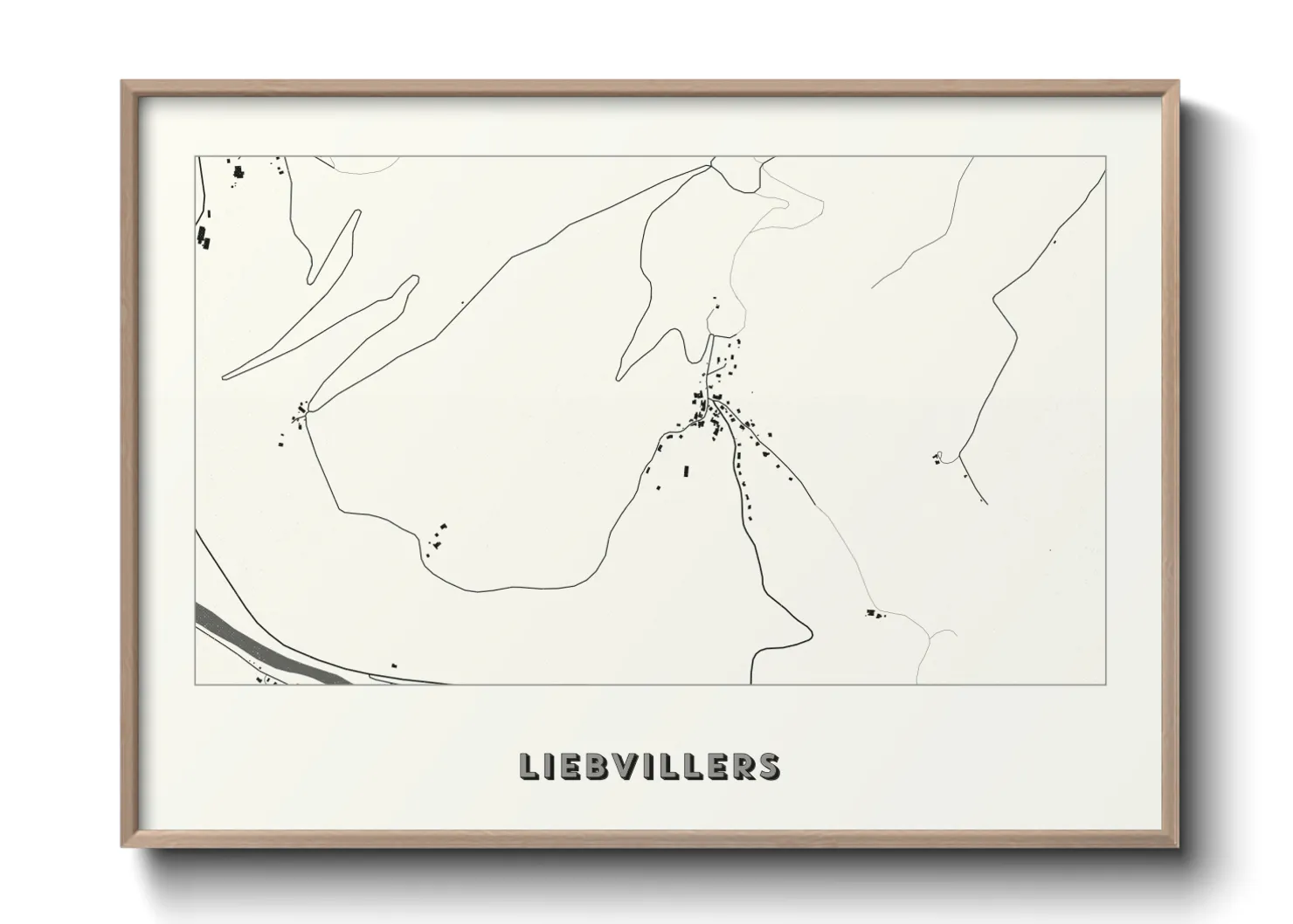 Une affiche de carte sur Liebvillers