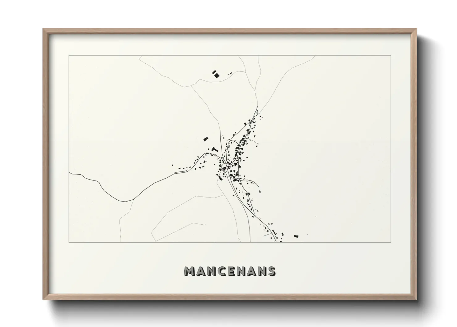 Une affiche de carte sur Mancenans