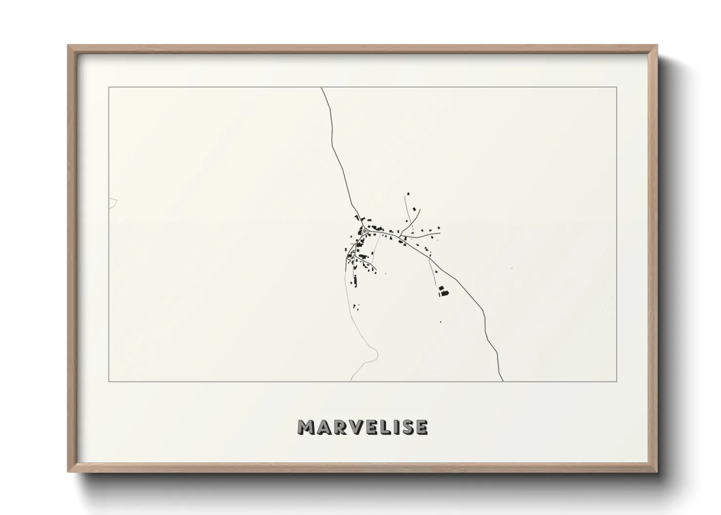 Une affiche de carte sur Marvelise
