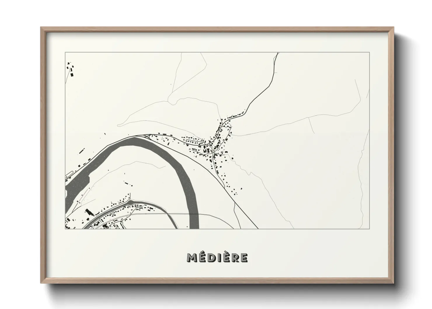 Une affiche de carte sur Médière