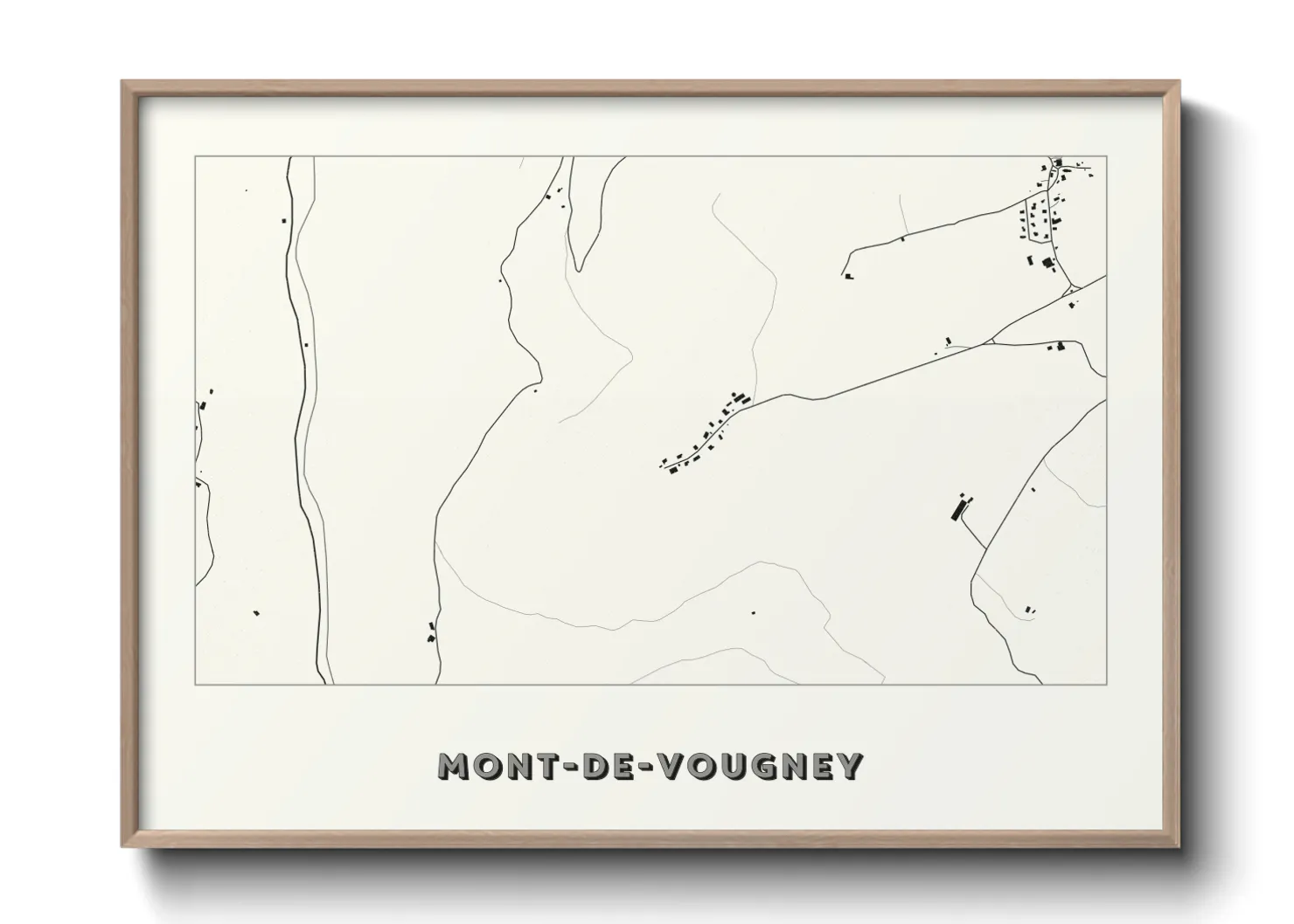 Une affiche de carte sur Mont-de-Vougney