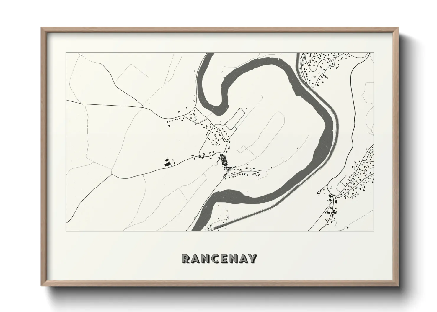 Une affiche de carte sur Rancenay