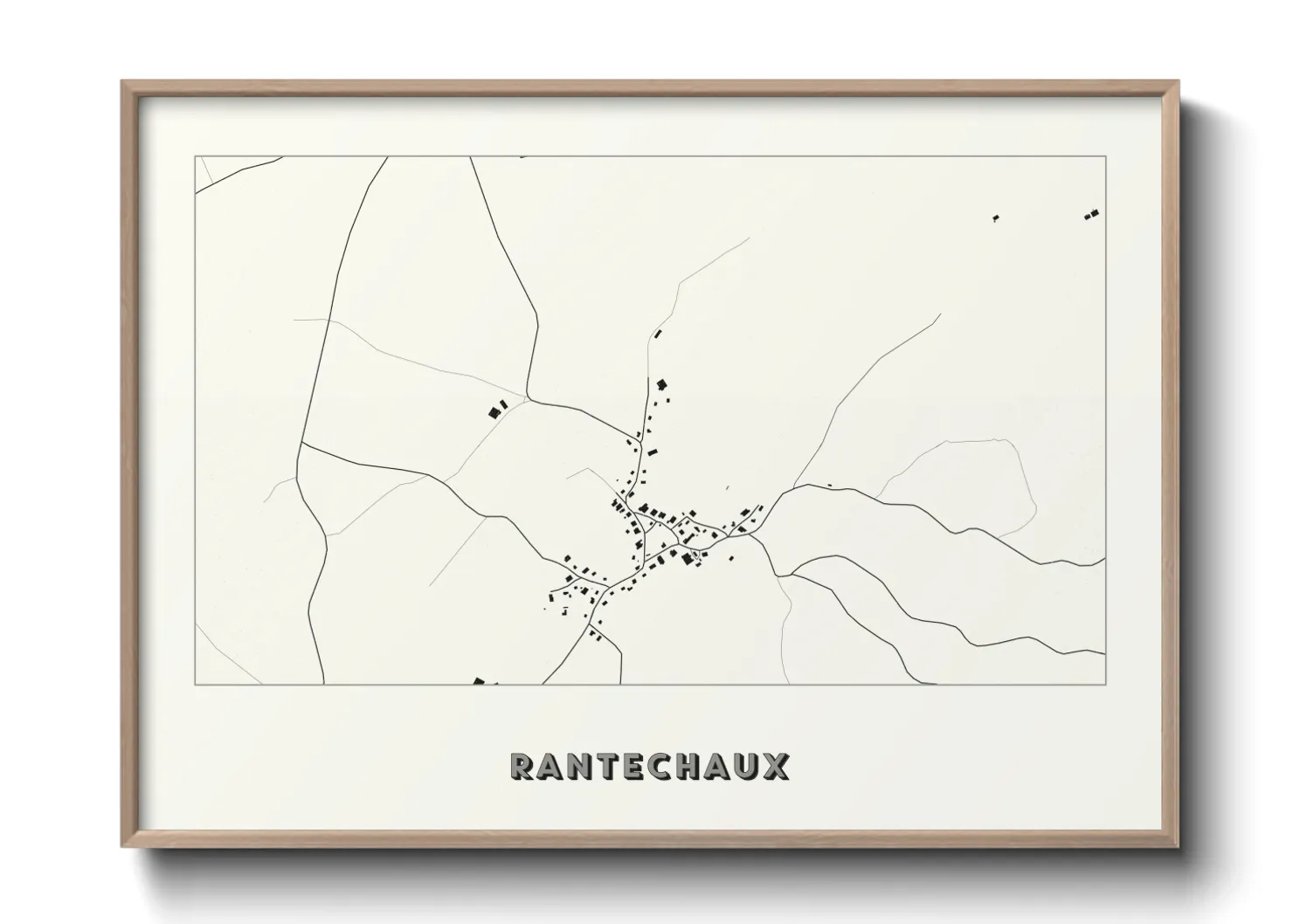 Une affiche de carte sur Rantechaux