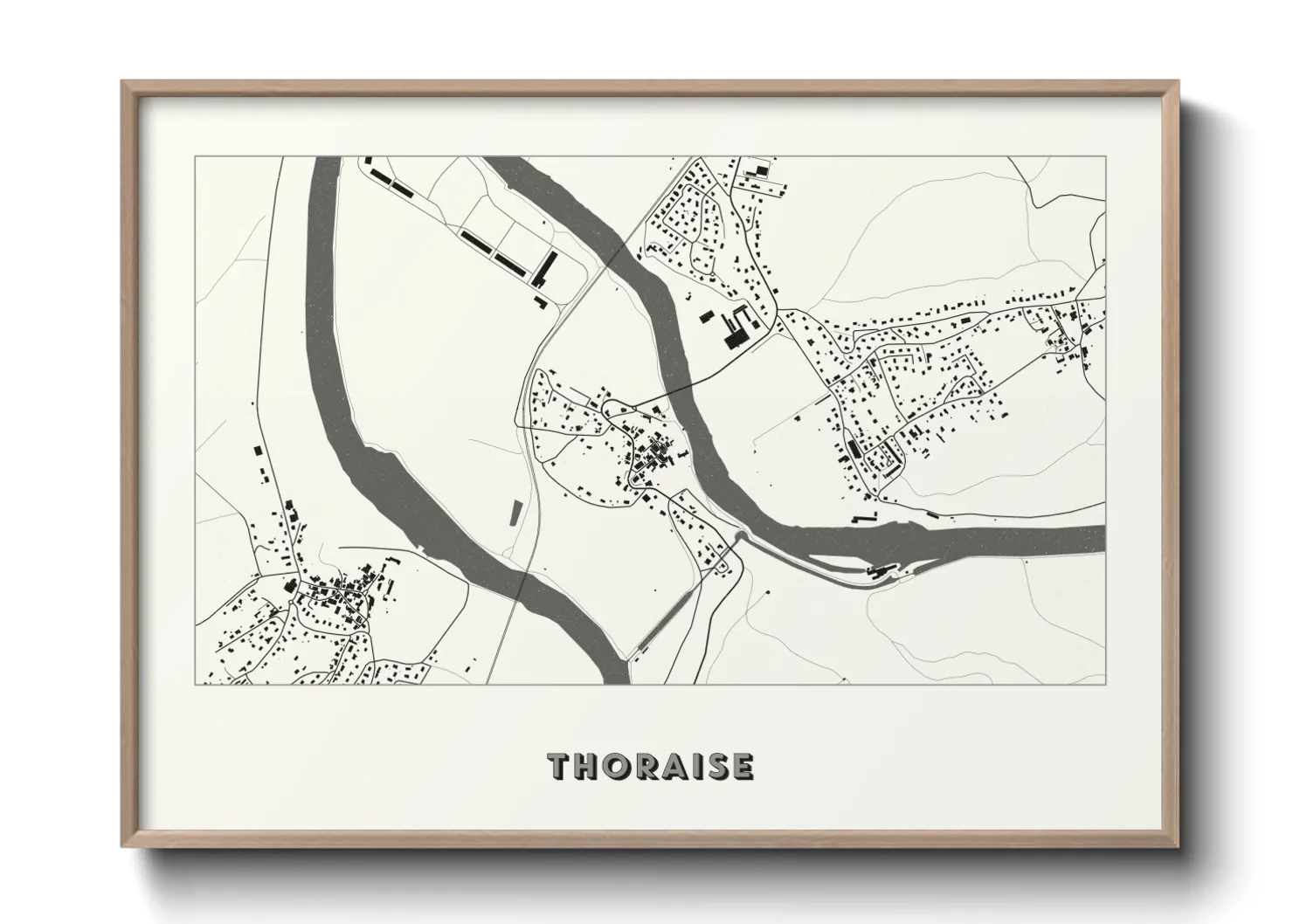 Une affiche de carte sur Thoraise