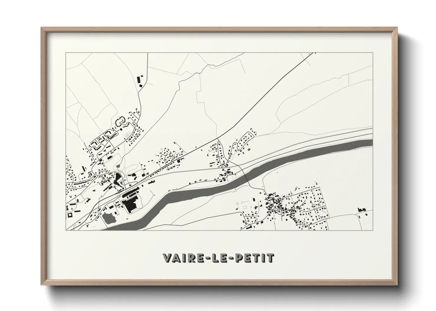Une affiche de carte sur Vaire-le-Petit