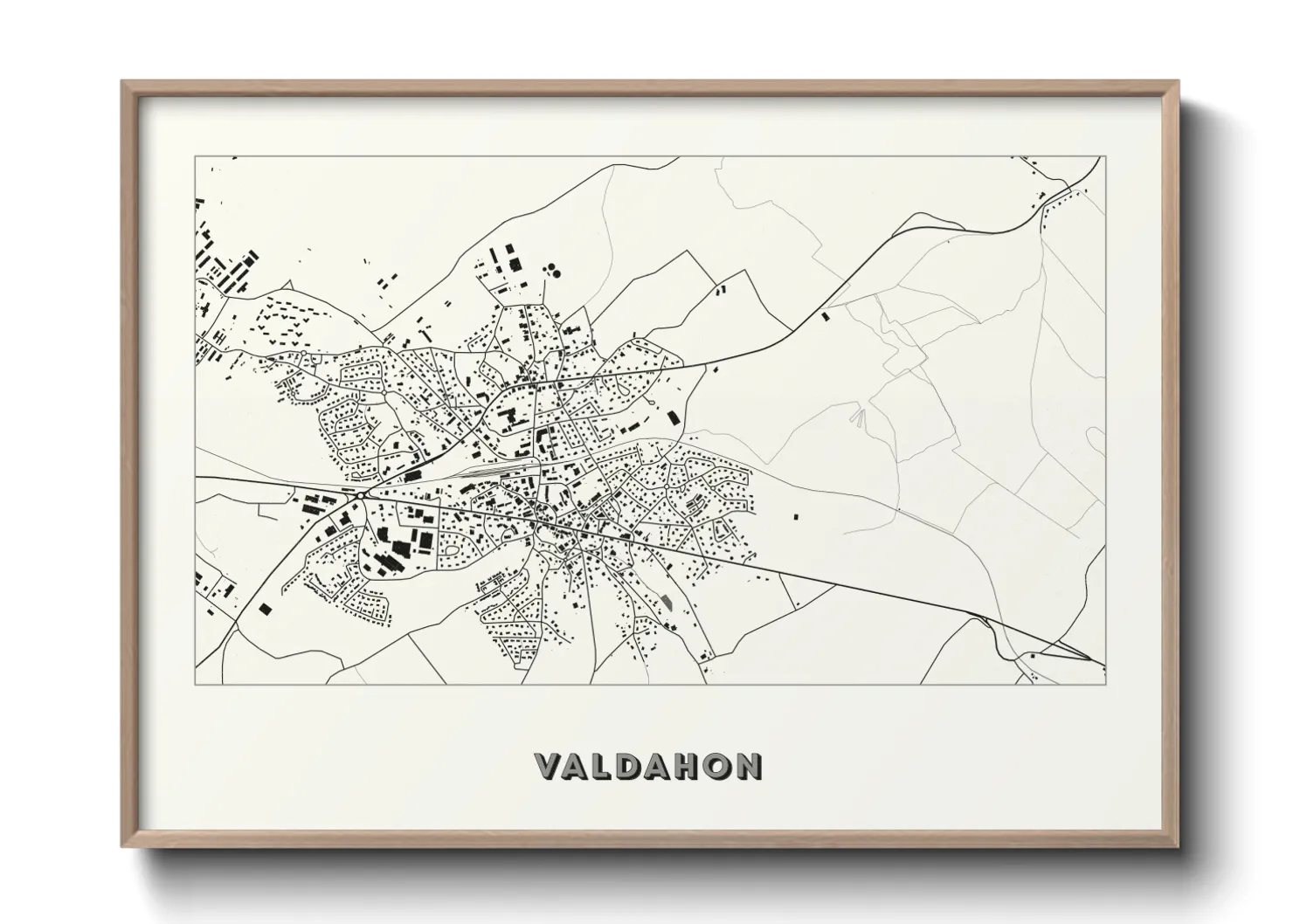 Une affiche de carte sur Valdahon