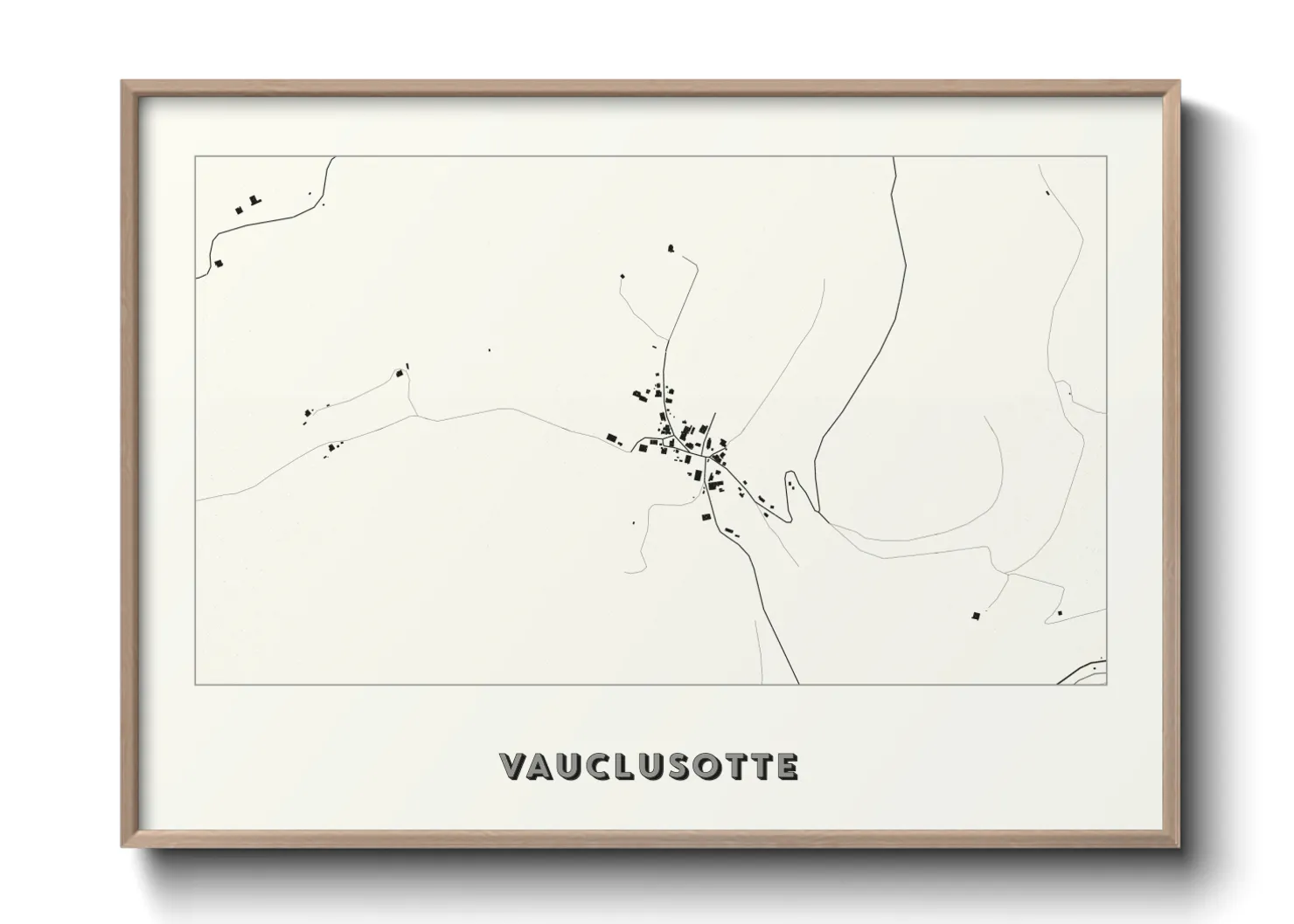 Une affiche de carte sur Vauclusotte
