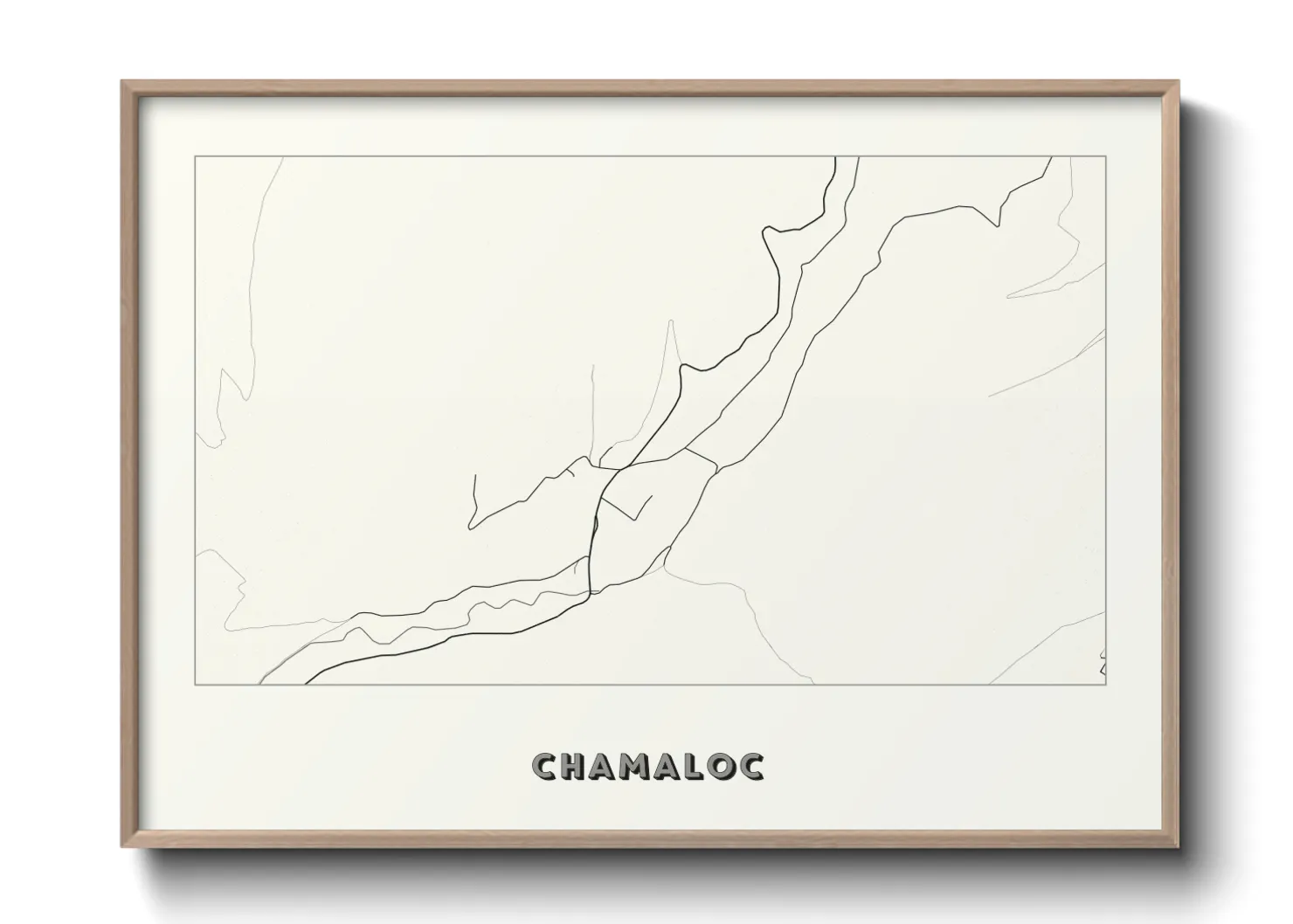 Une affiche de carte sur Chamaloc