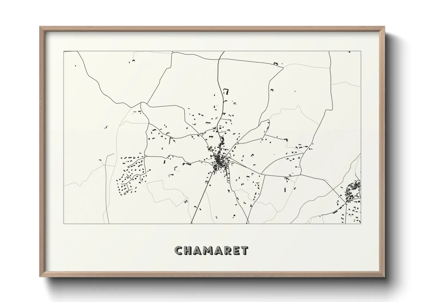 Une affiche de carte sur Chamaret