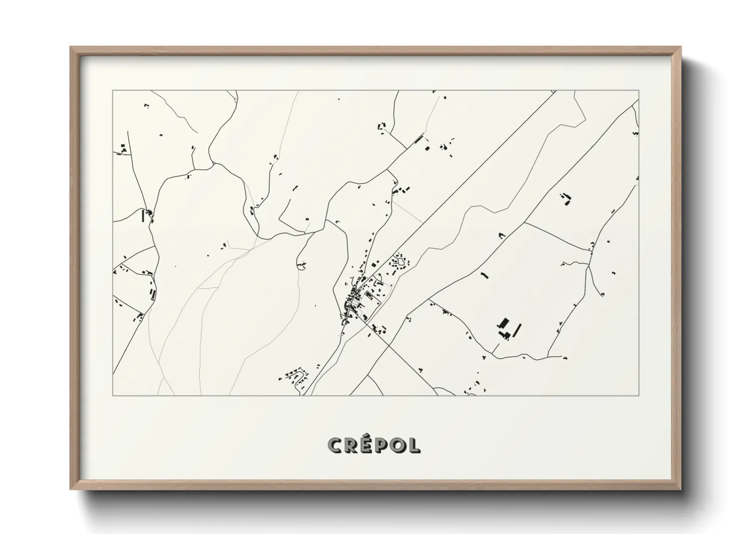 Une affiche de carte sur Crépol