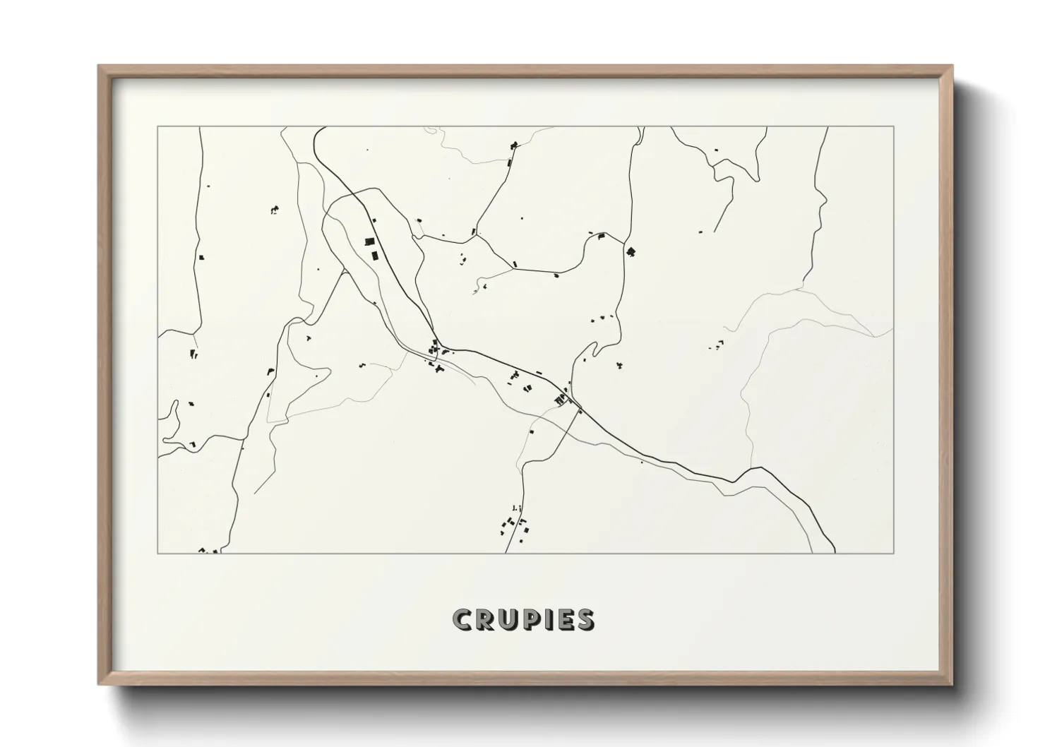 Une affiche de carte sur Crupies