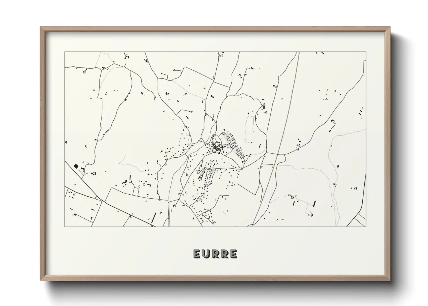 Une affiche de carte sur Eurre