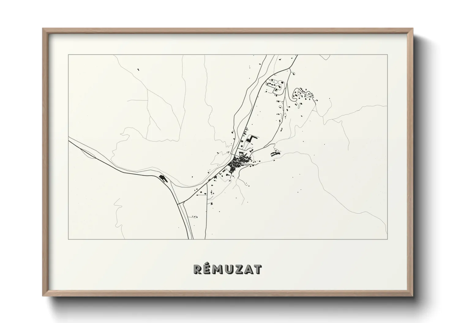 Une affiche de carte sur Rémuzat