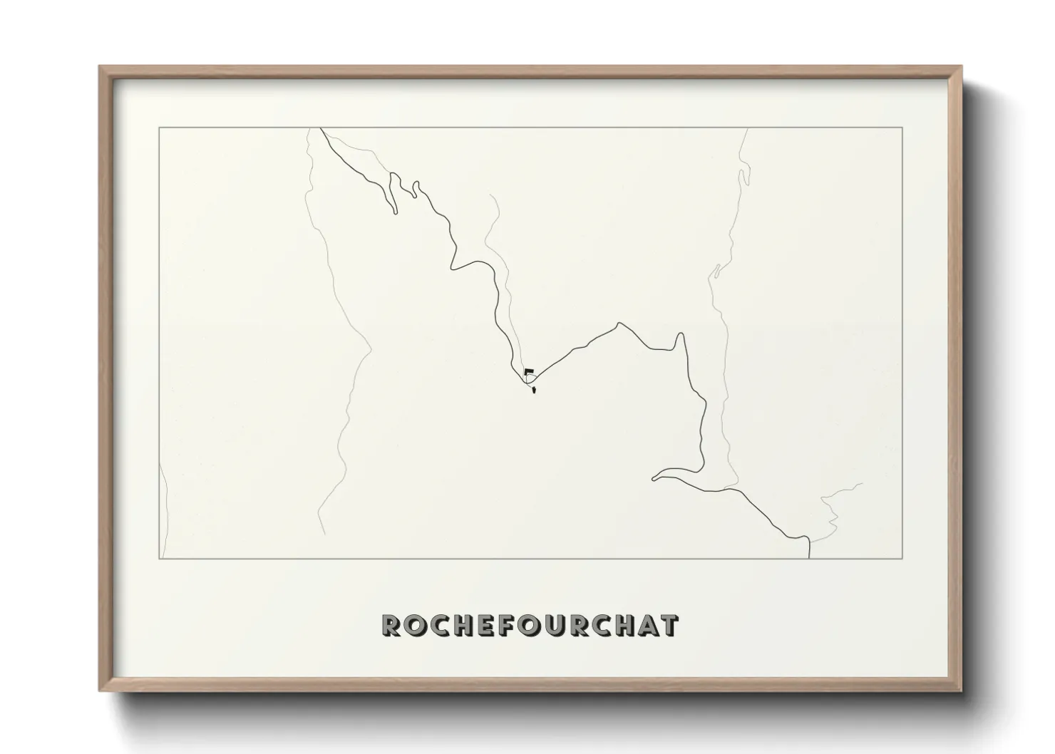 Une affiche de carte sur Rochefourchat