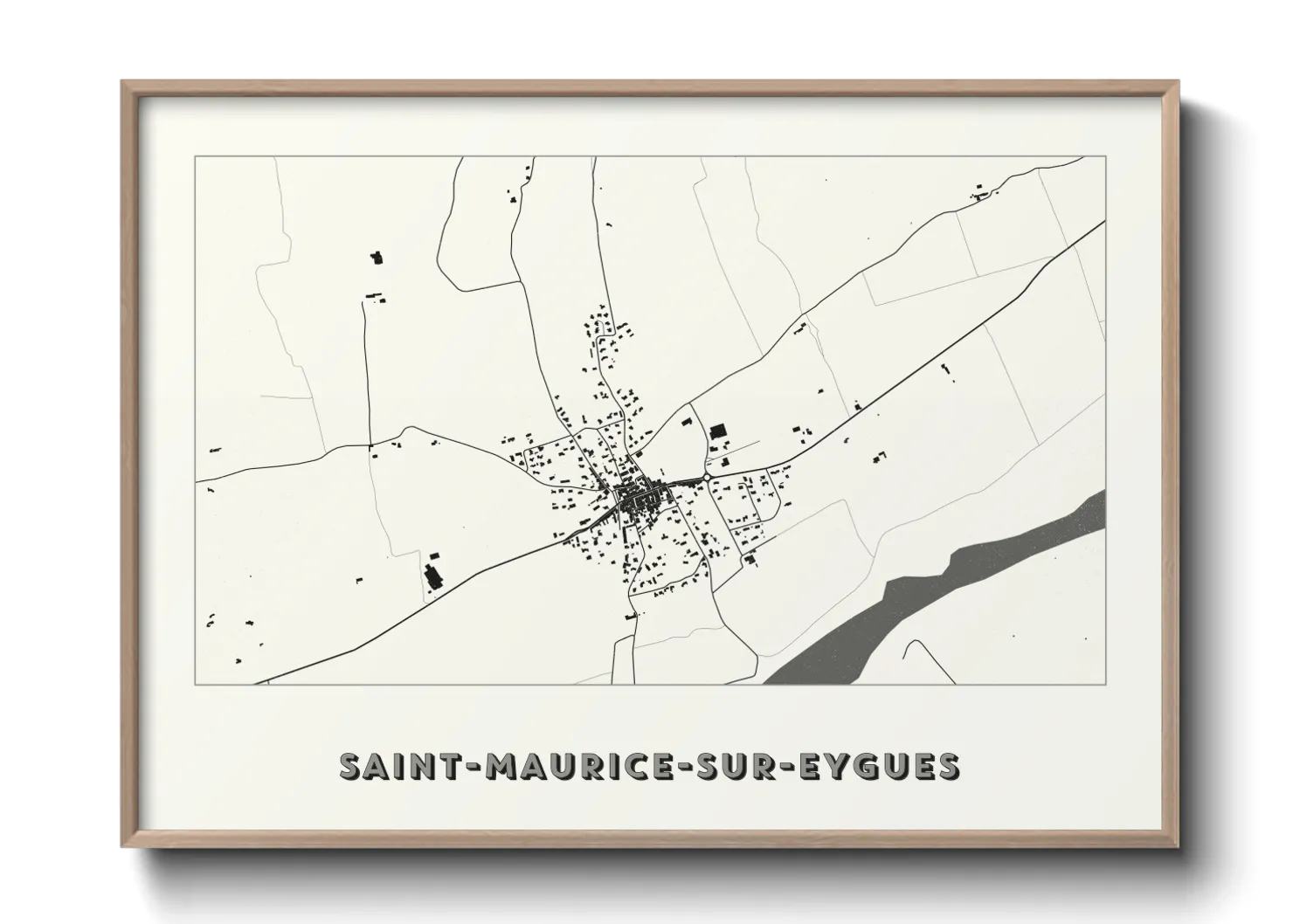 Une affiche de carte sur Saint-Maurice-sur-Eygues