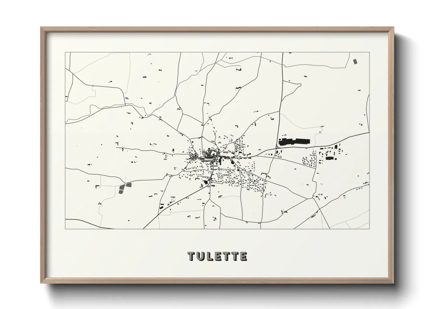 Une affiche de carte sur Tulette