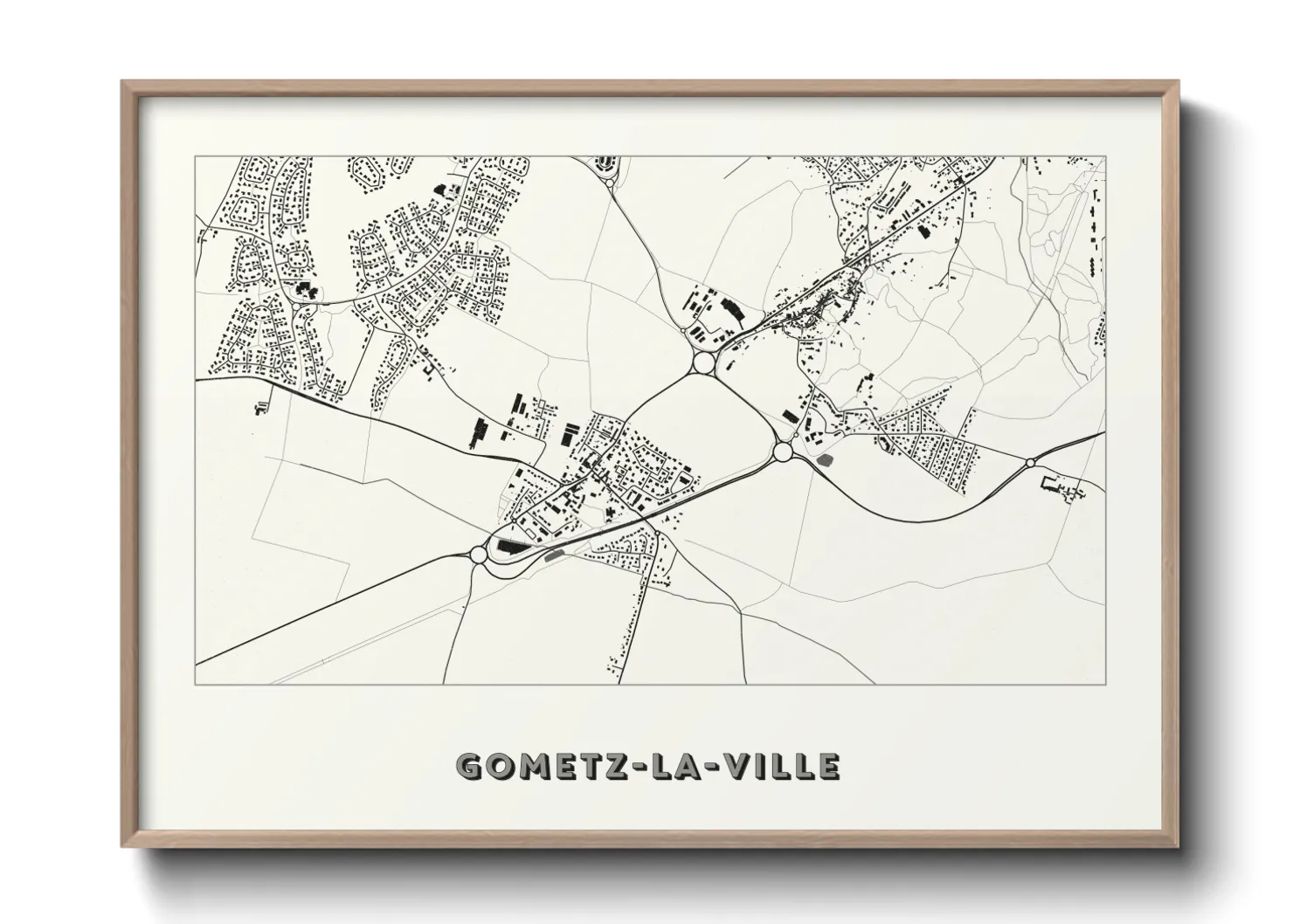 Une affiche de carte sur Gometz-la-Ville