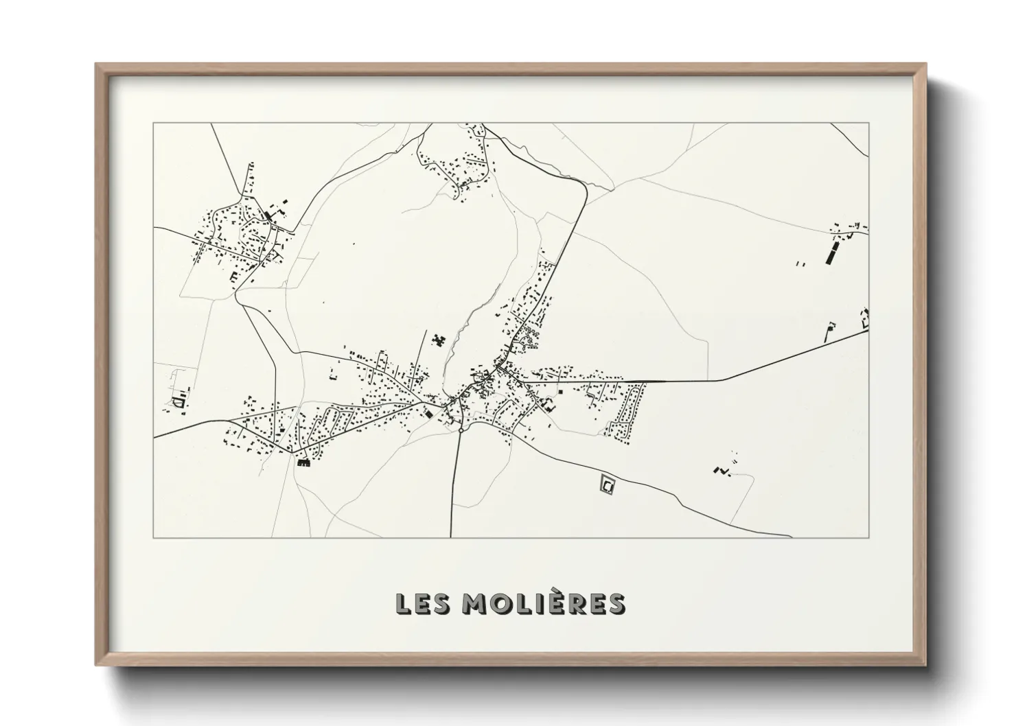 Une affiche de carte sur Les Molières