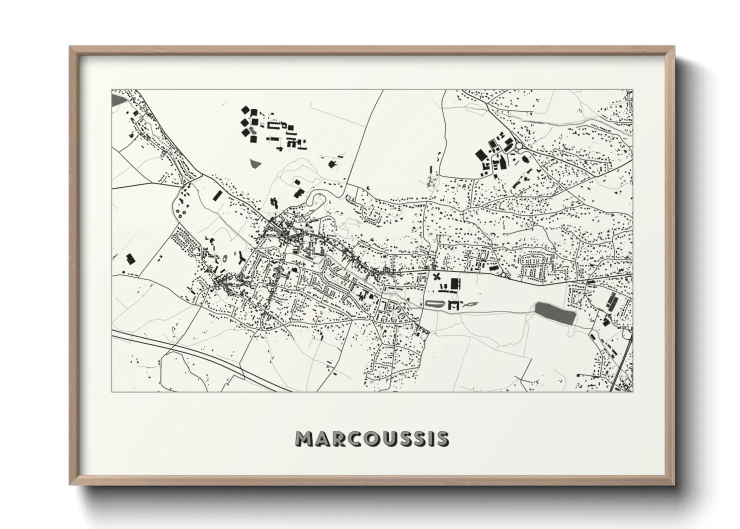 Une affiche de carte sur Marcoussis