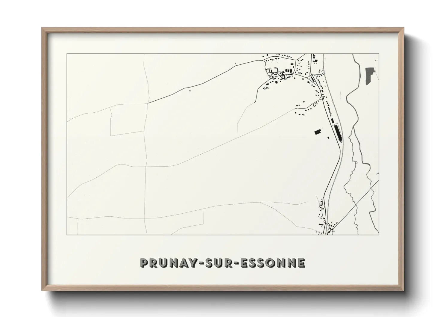 Une affiche de carte sur Prunay-sur-Essonne