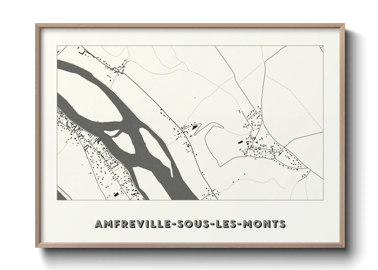 Une affiche de carte sur Amfreville-sous-les-Monts