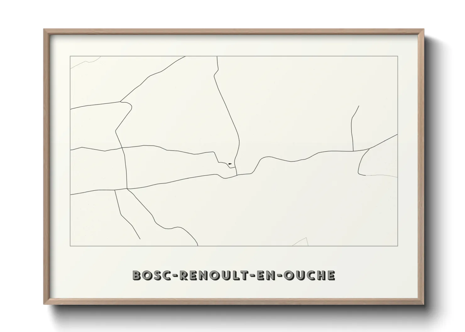 Une affiche de carte sur Bosc-Renoult-en-Ouche