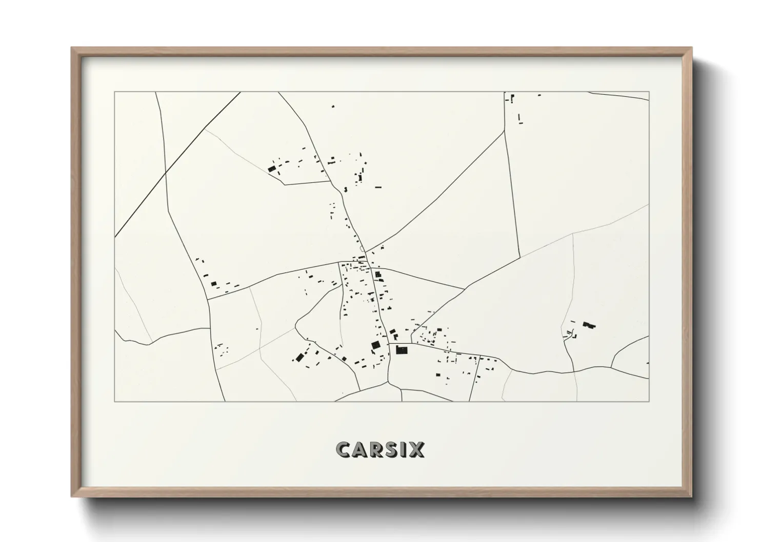 Une affiche de carte sur Carsix