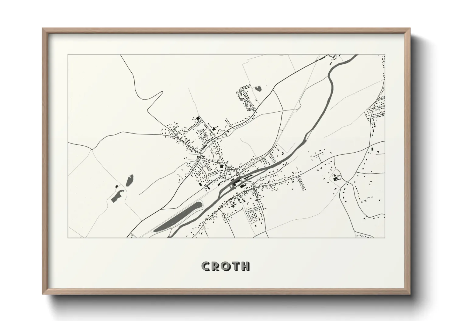 Une affiche de carte sur Croth