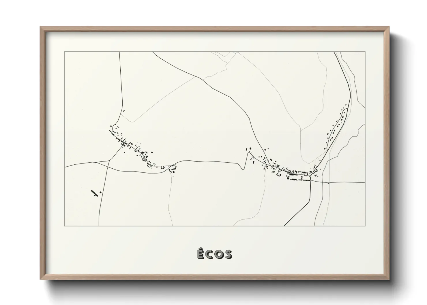 Une affiche de carte sur Écos