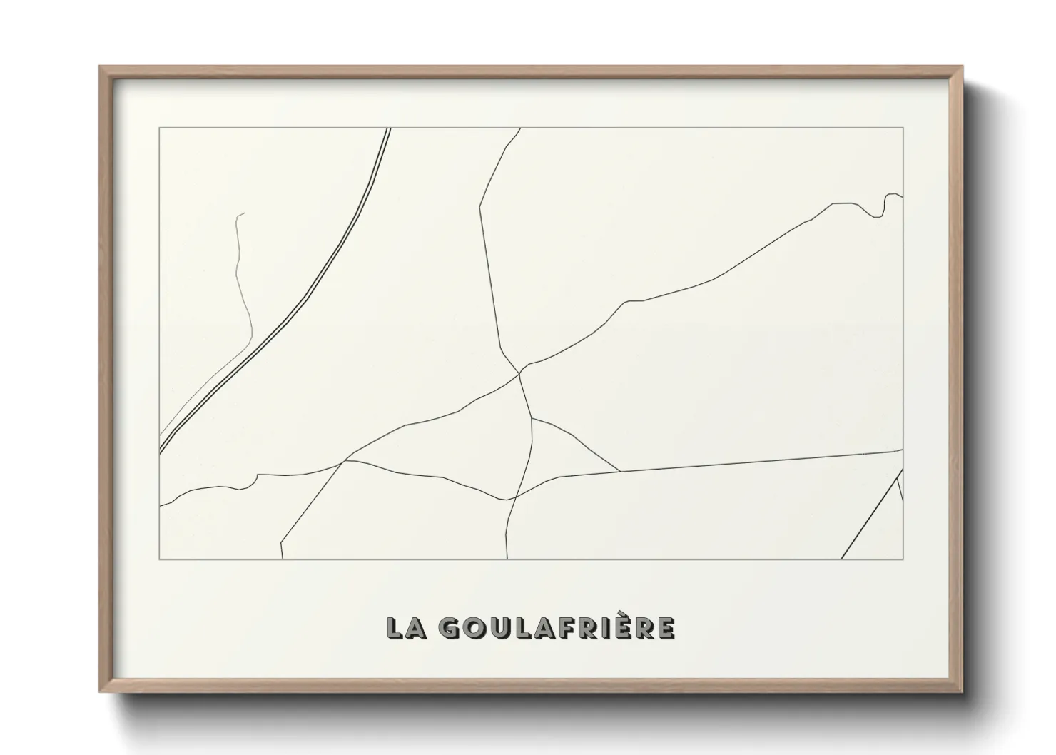 Une affiche de carte sur La Goulafrière