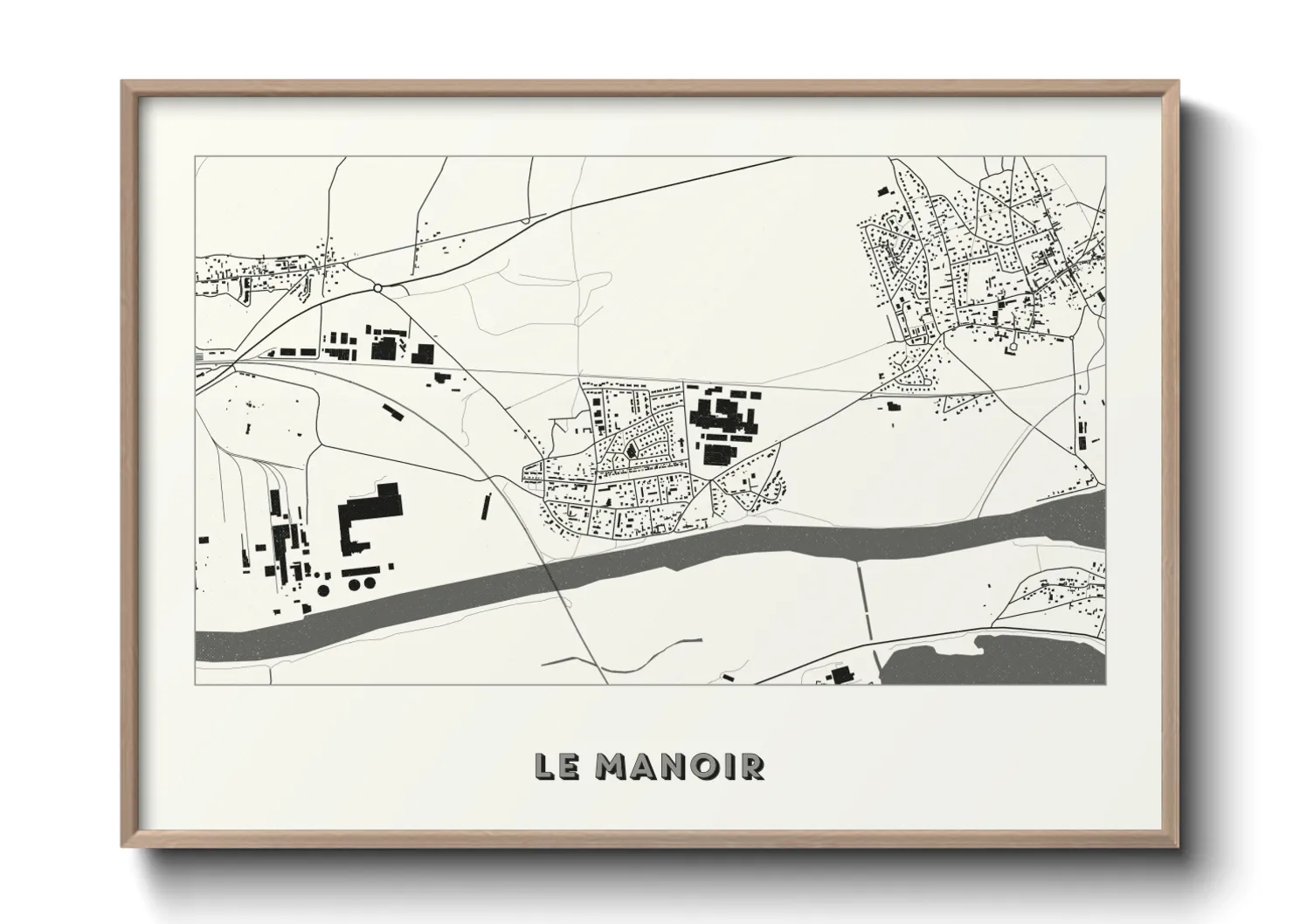 Une affiche de carte sur Le Manoir