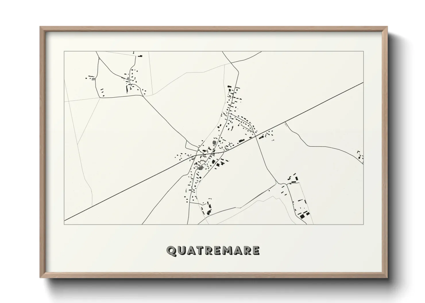 Une affiche de carte sur Quatremare