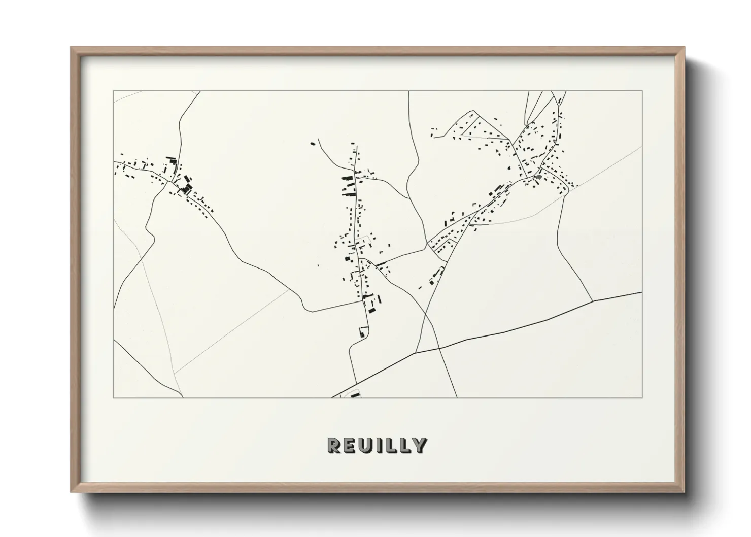 Une affiche de carte sur Reuilly