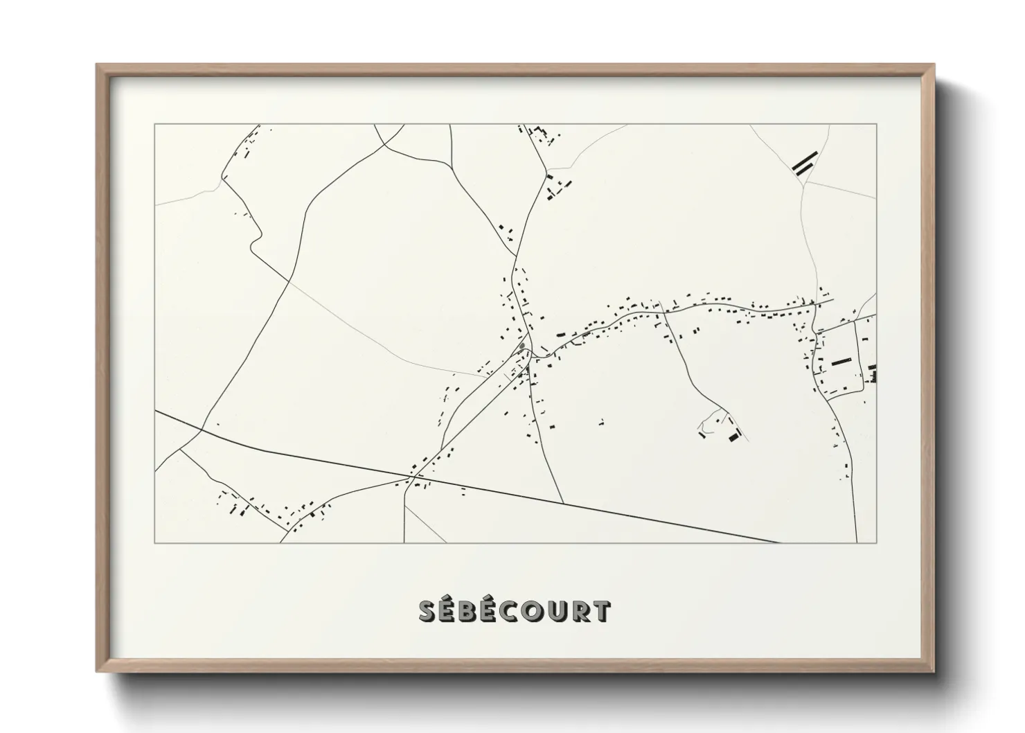 Une affiche de carte sur Sébécourt