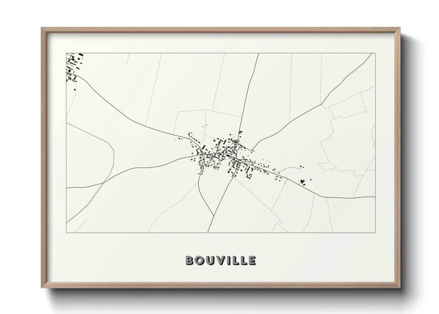Une affiche de carte sur Bouville