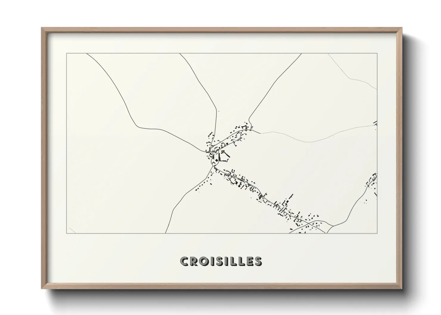 Une affiche de carte sur Croisilles