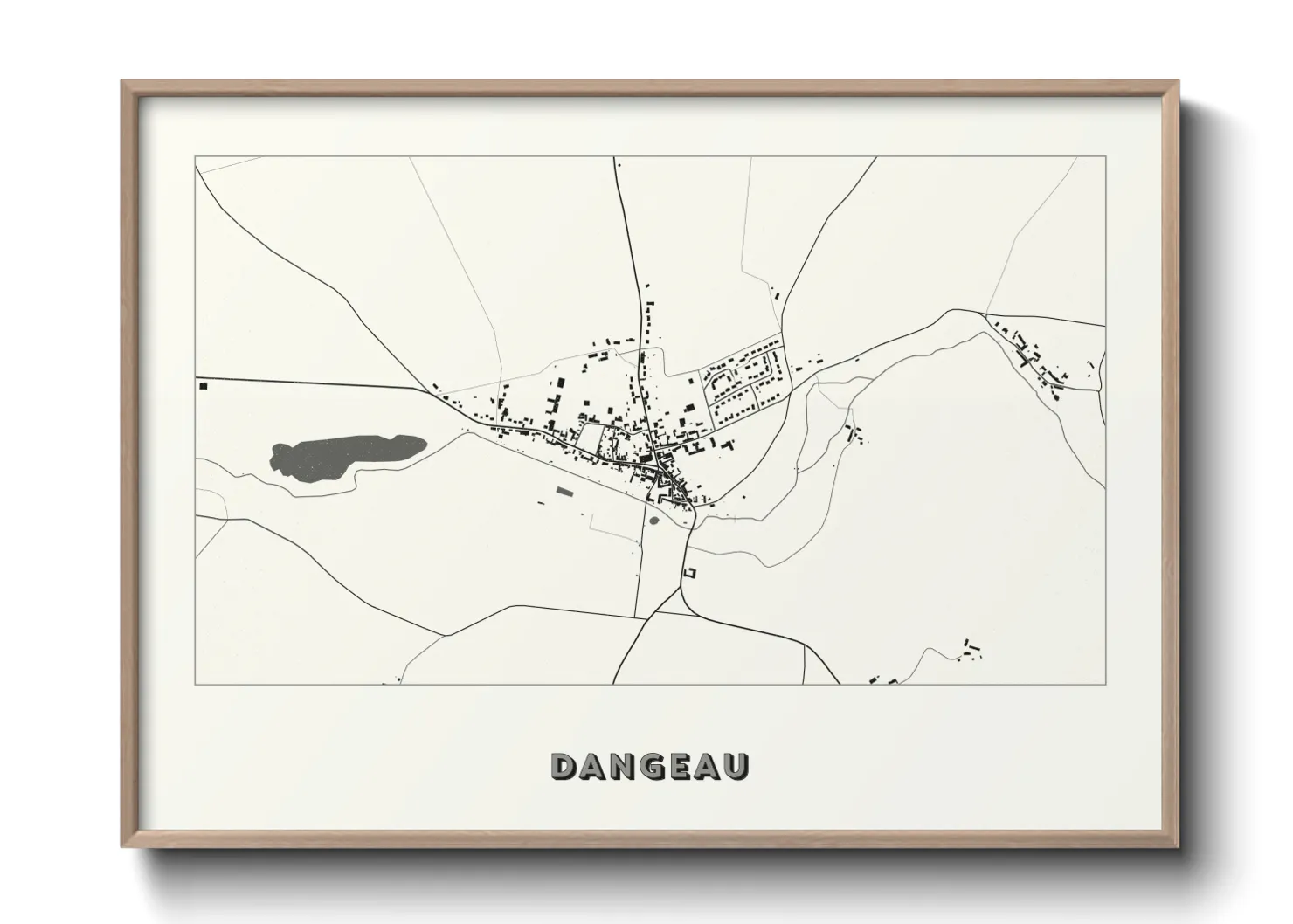 Une affiche de carte sur Dangeau