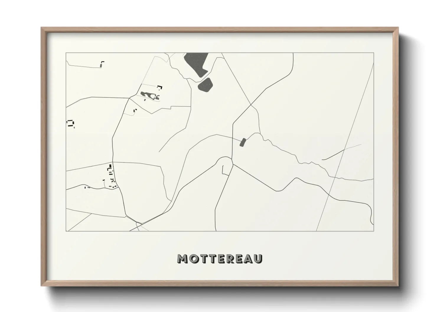 Une affiche de carte sur Mottereau
