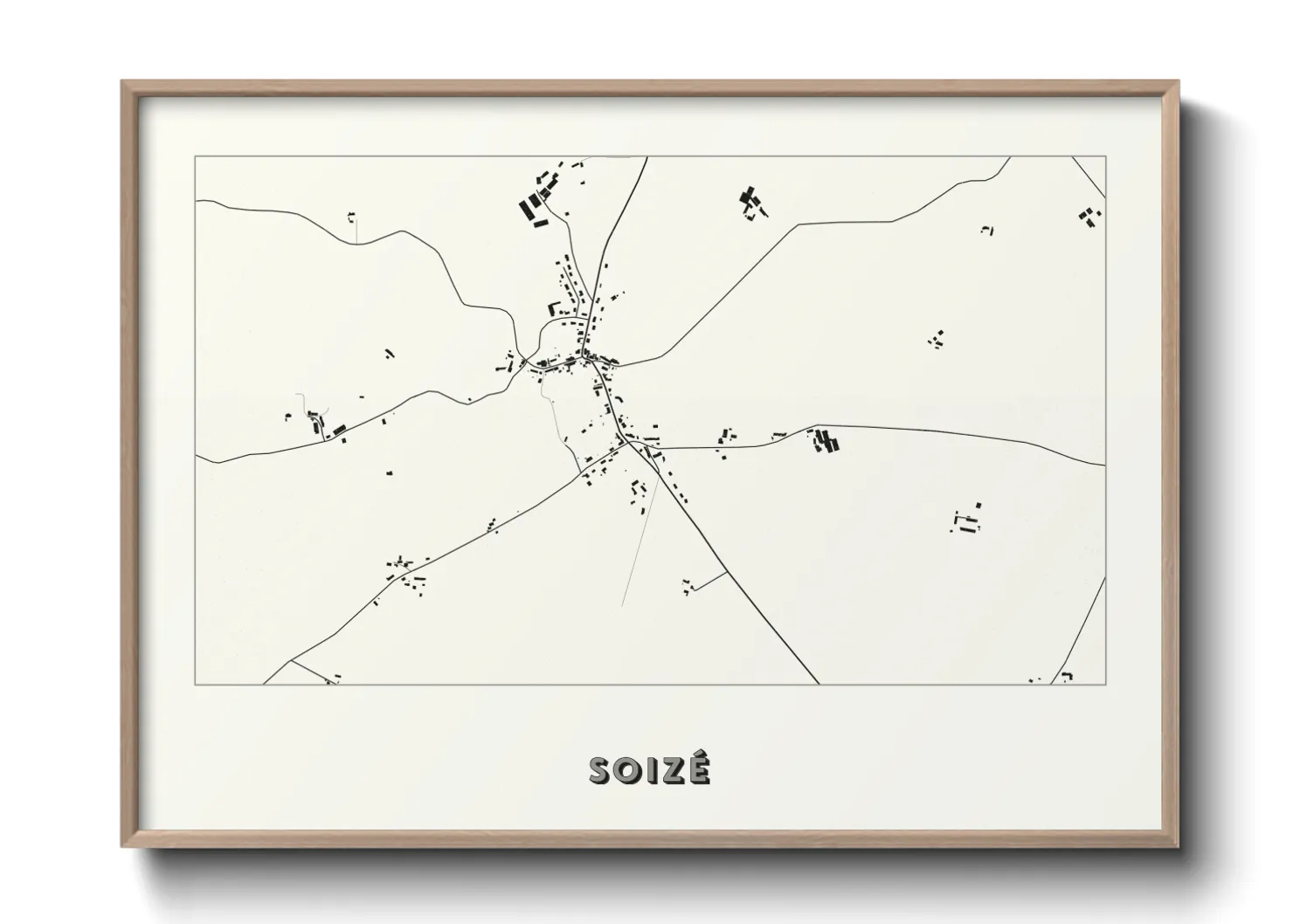 Une affiche de carte sur Soizé