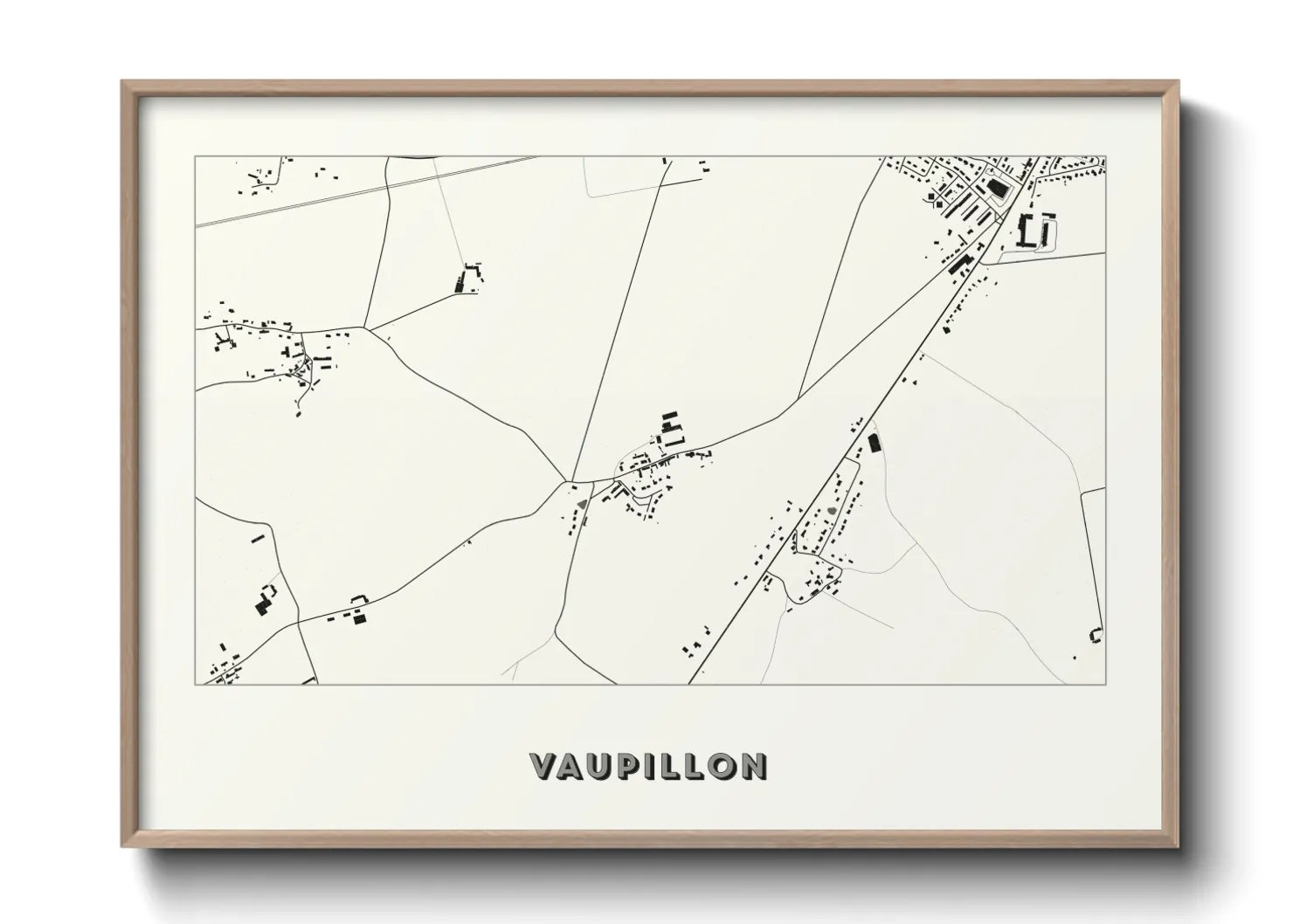 Une affiche de carte sur Vaupillon