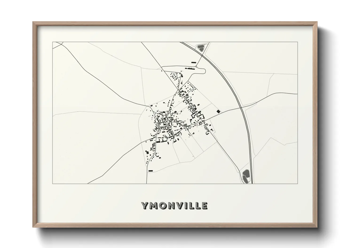 Une affiche de carte sur Ymonville