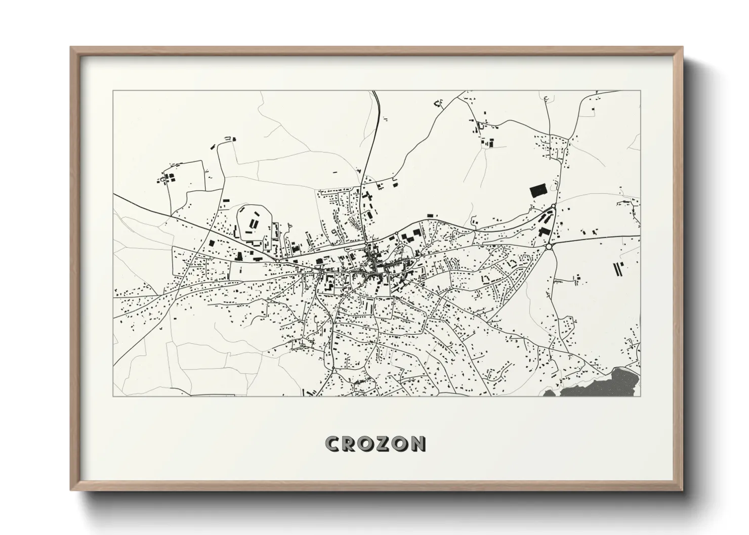 Une affiche de carte sur Crozon