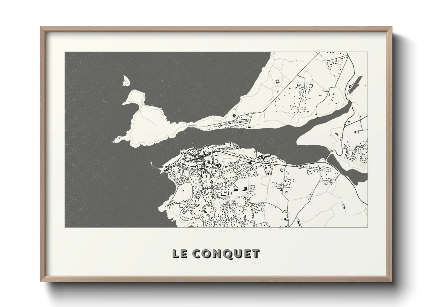 Une affiche de carte sur Le Conquet