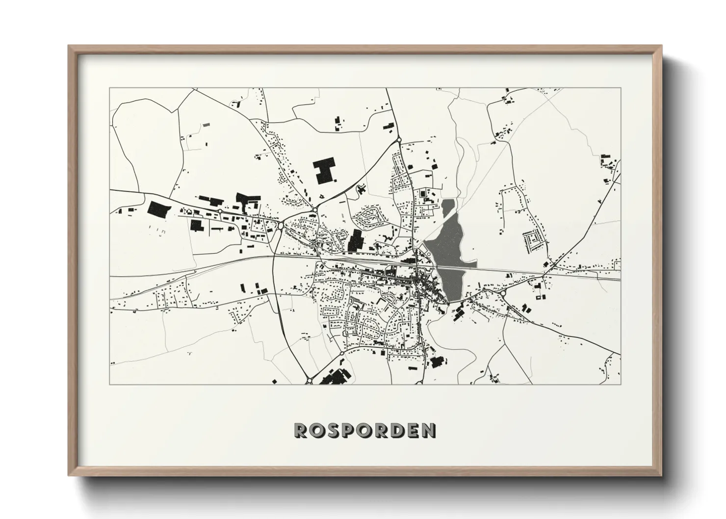 Une affiche de carte sur Rosporden