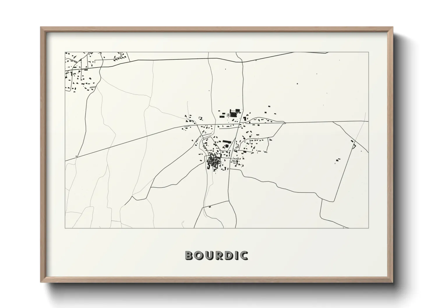 Une affiche de carte sur Bourdic