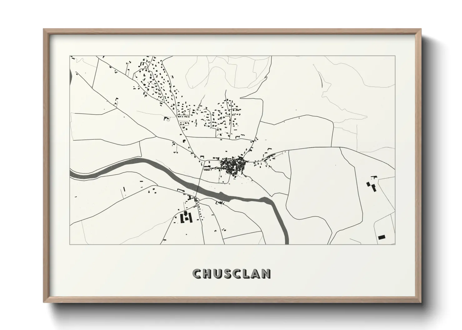 Une affiche de carte sur Chusclan