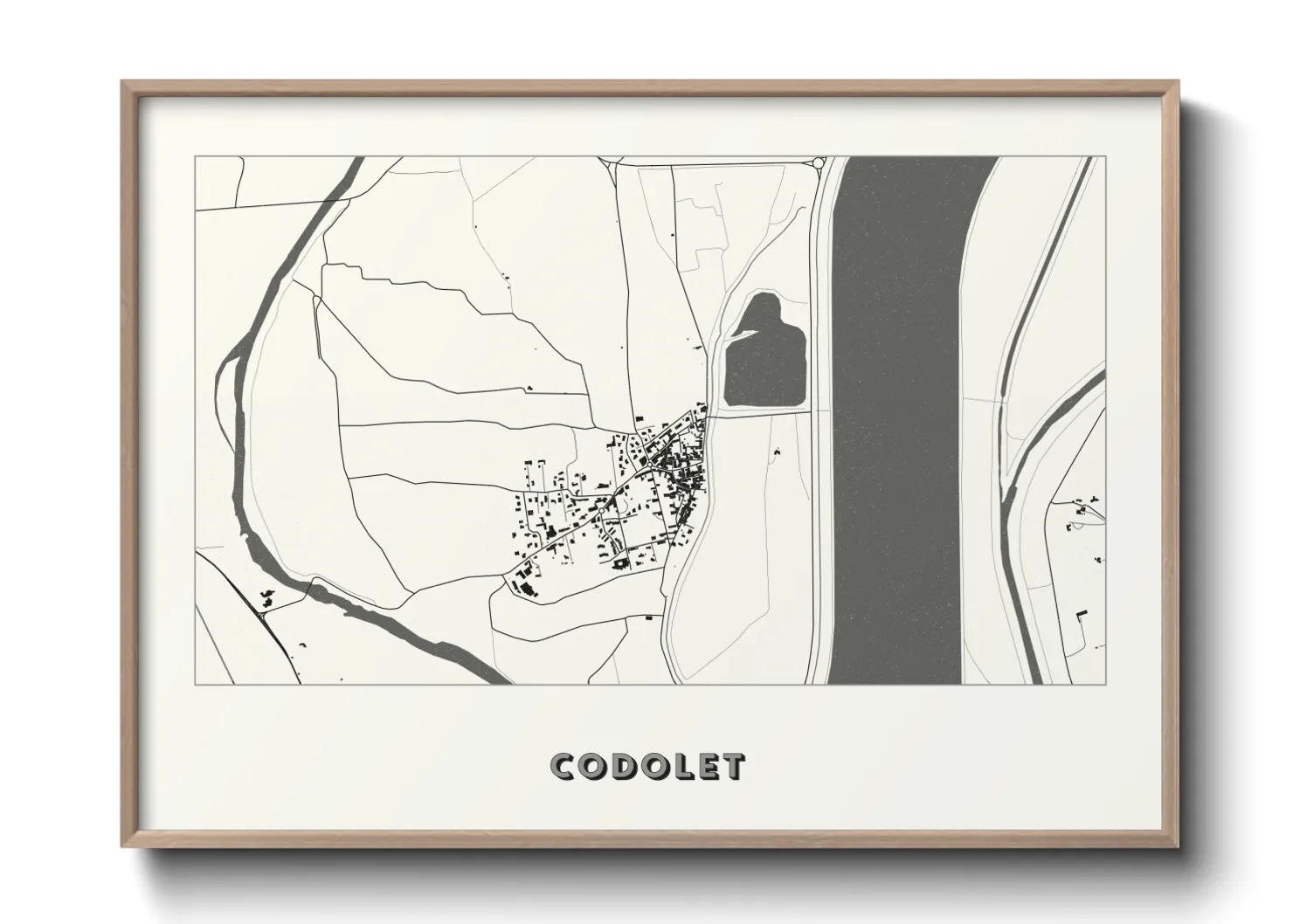 Une affiche de carte sur Codolet