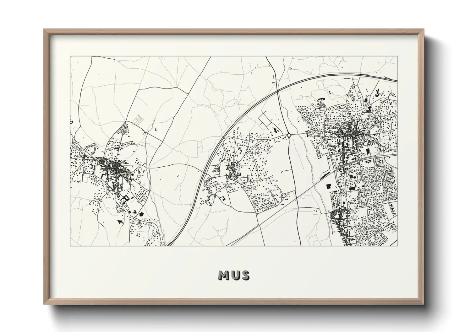 Une affiche de carte sur Mus