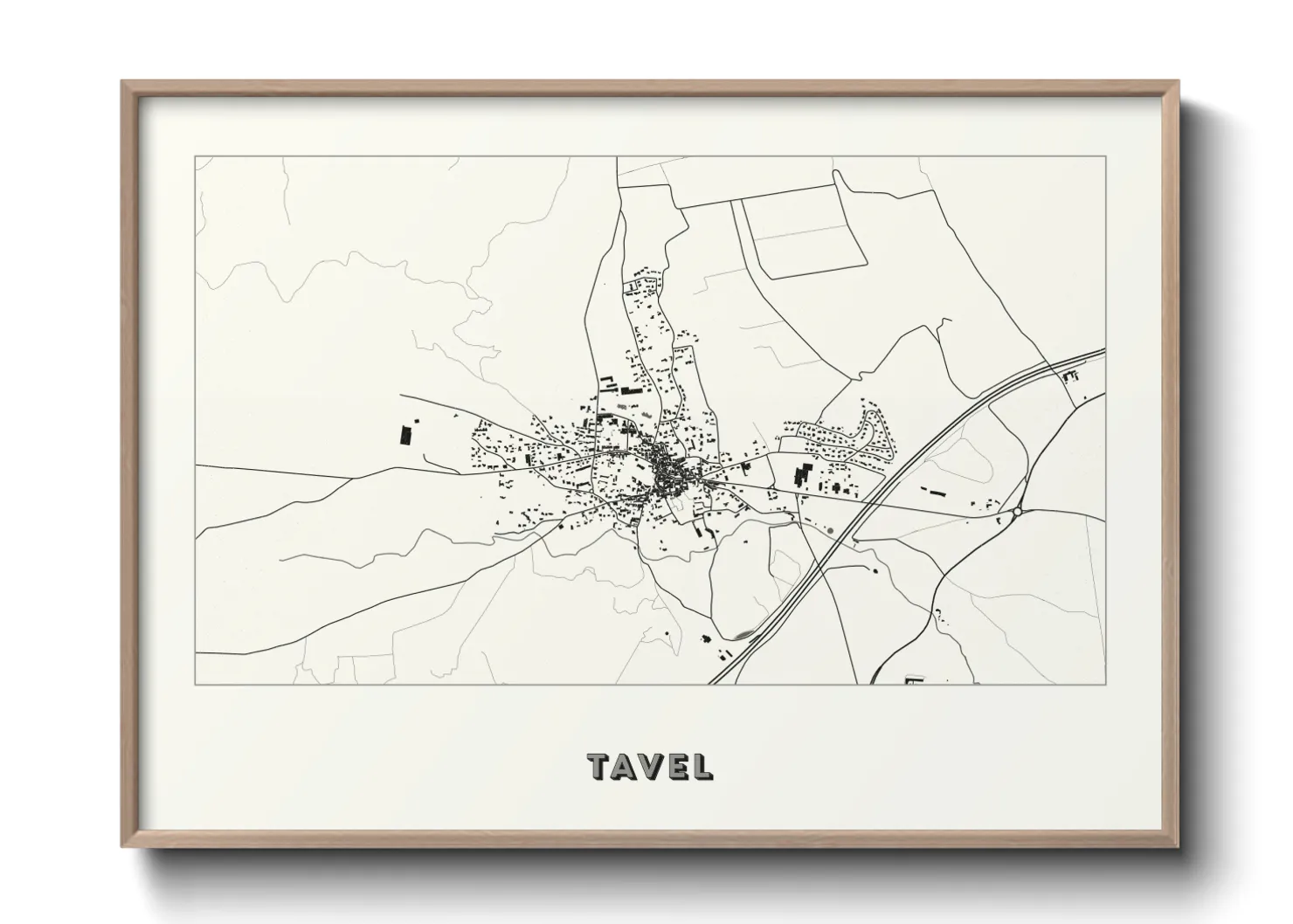 Une affiche de carte sur Tavel